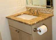 Emperador Light Marble Bathroom Counter