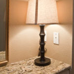 small granite countertop made from Neptune Bordeaux Granite
