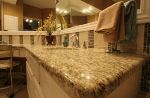 Giallo Ornamental Granite Designer Bathroom