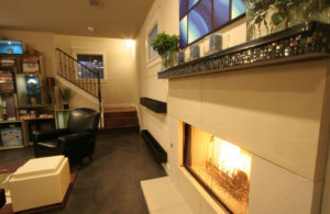 San Marcos Black Granite Mantel