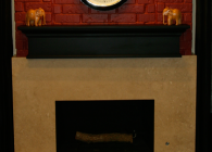 Travertine Fireplace
