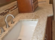 Colonial Gold Granite bathroom counter