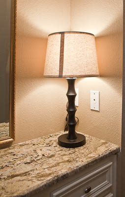 small granite countertop made from Neptune Bordeaux Granite
