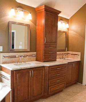 Master Bathroom Remodel Colonial Gold, Remodel Bathroom Vanity Top