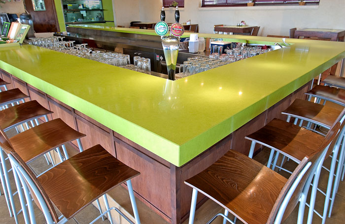 Caesarstone Quartz Apple Martini 2710 Bar Counter Commercial Line