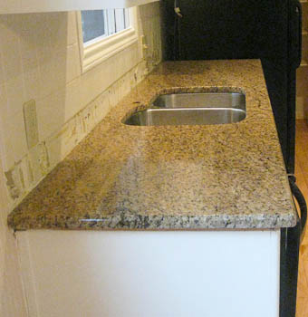 Ornamental Granite with an undermount sink