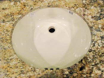 Yellow River Granite with an undermount sink